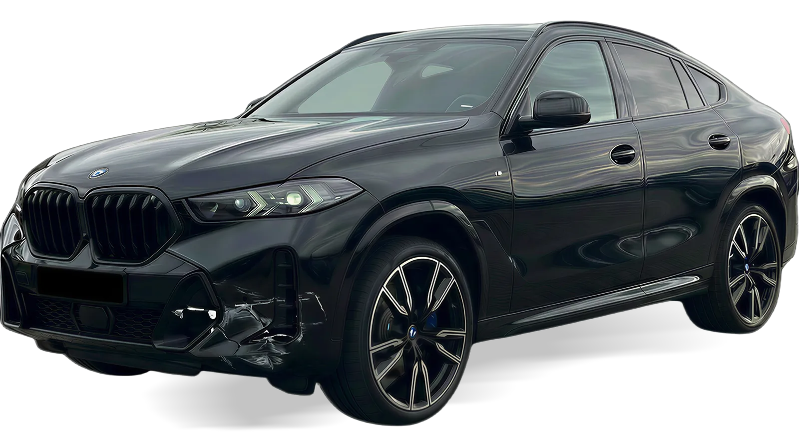 BMW X6 FrontSchaden - Lackiererei und Karosseriewerkstatt für Darmstadt - Weiterstadt - Griesheim - gb Blitzlack GmbH